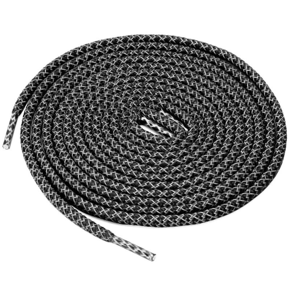 2 Pairs Athletic Unisex Elastic Reflective Round Shoelaces for Sneakers